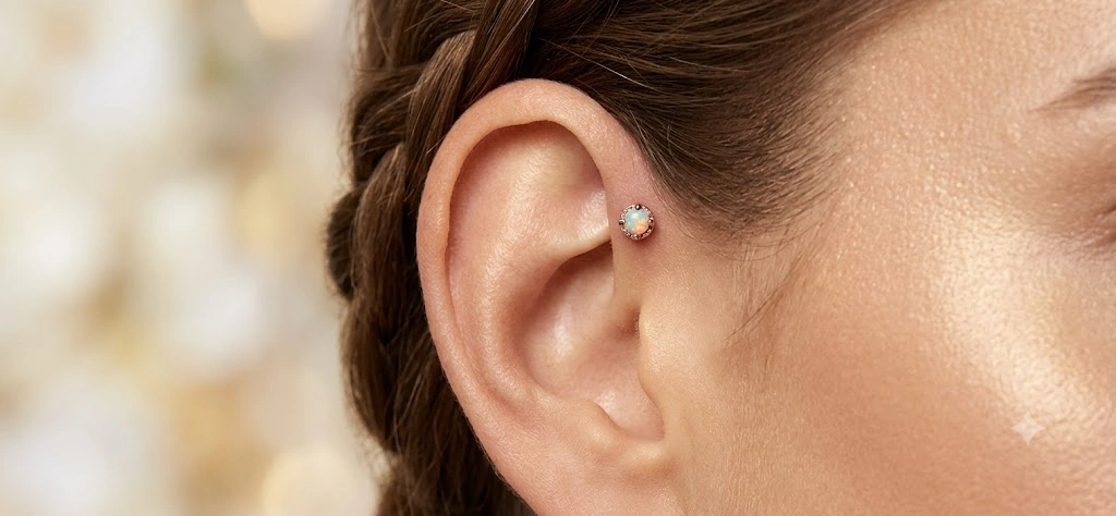 Types of Helix Piercings 4 Forward Helix